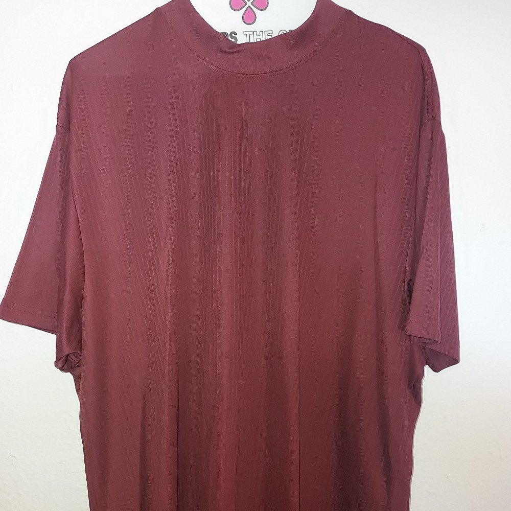 Wine colored golf shirt by George. XL